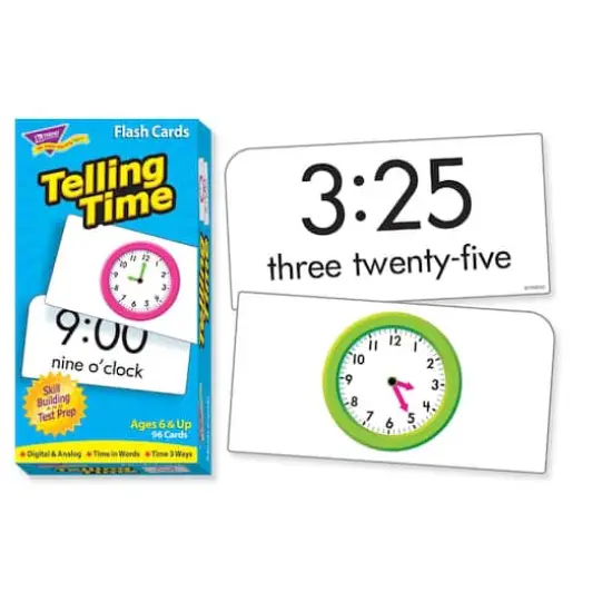 Trend Enterprises&reg; Telling Time Skill Drill Flash Cards {3}