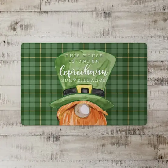 Leprechaun Surveillance 27" x 18" Floor Mat {3}