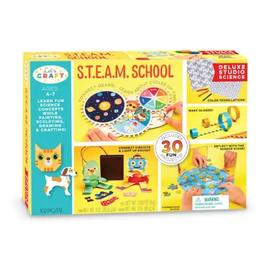 Bright Stripes Let's Craft S.T.E.A.M. School Deluxe Studio Science Activity Kit {3}