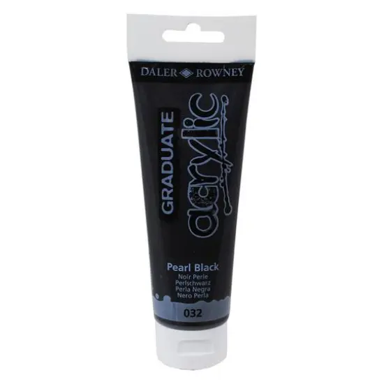 Daler-Rowney&reg; Graduate Acrylic Paint, 120mL 032 Pearl Black {1}