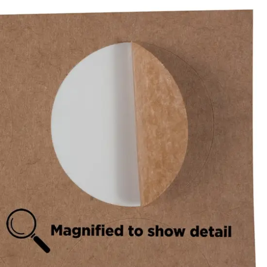 JAM Paper Circle Label Stickers Brown Kraft {6}