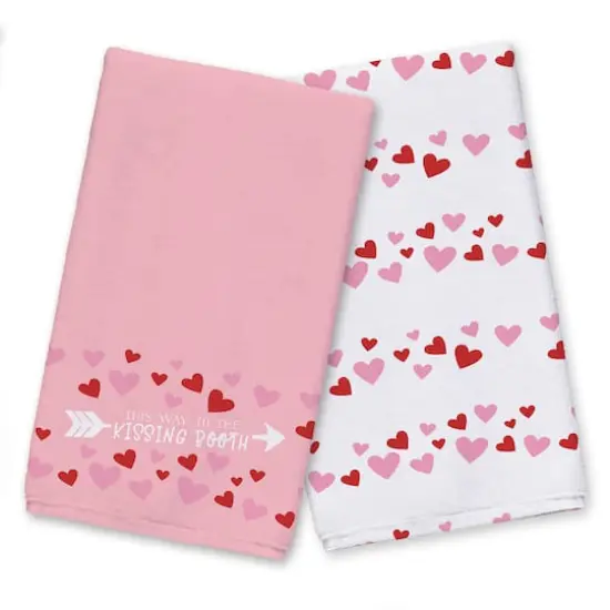 Kissing Booth This Way Tea Towel Set {1}
