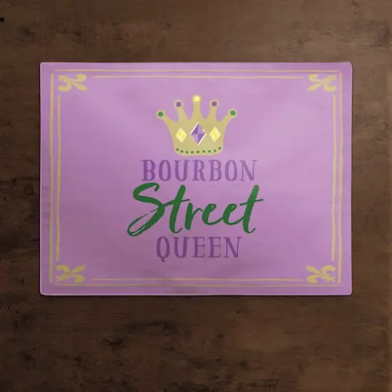 Bourbon Street Queen Mardi Gras Placemat {3}