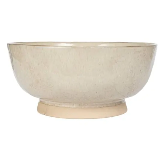 Hello Honey&reg; 10" Cream Speckled Glaze Stoneware Bowl {13}