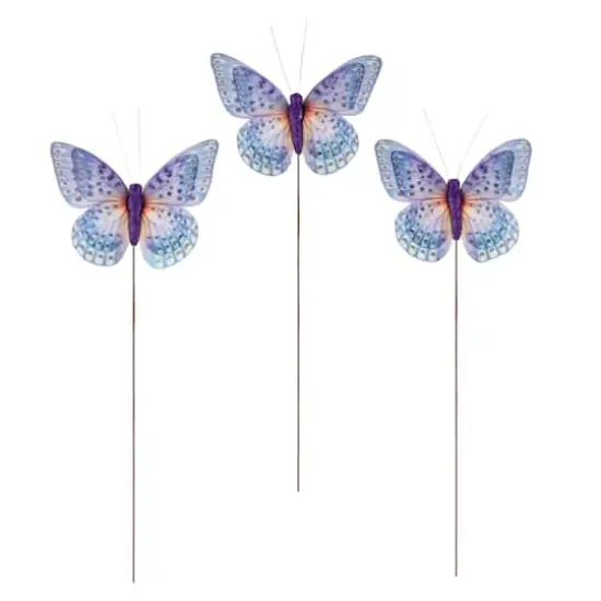 Fabric Butterflies, 3ct. by Ashland&reg; Purple {1}