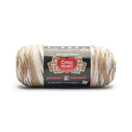 Red Heart&reg; All in One&trade; Granny Square&trade; Yarn Aran - Cream {1}