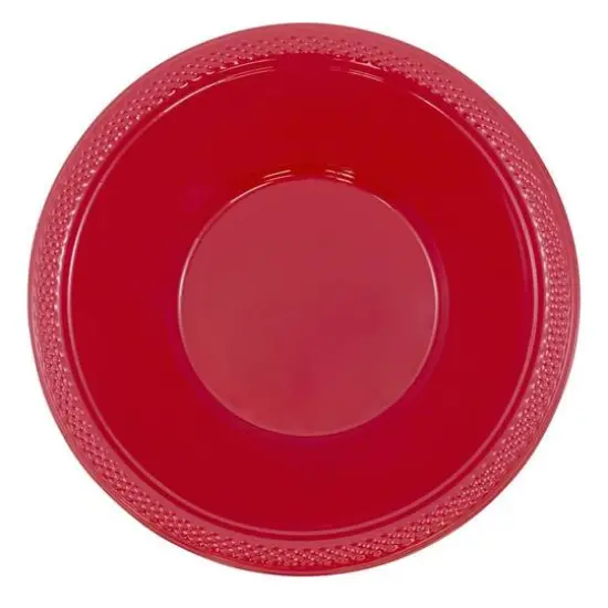 JAM Paper 7" Plastic Bowls, 20ct. Red {3}