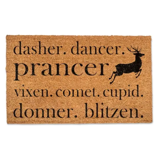 Reindeer Names Doormat {1}