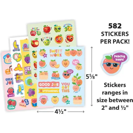 Teacher Created Resources® Fruit Pop Smelly Stickers, 582 Stickers {4}