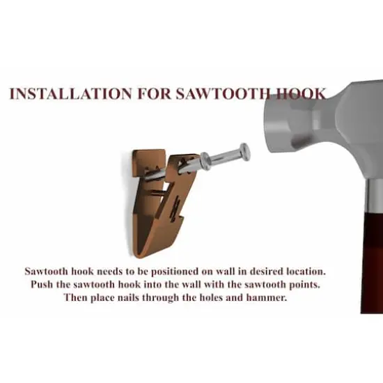 HangZ&trade; 15lb. Canvas Sawtooth Hooks, 50ct. {5}