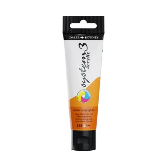 Daler-Rowney&reg; Original System 3 Acrylic Paint, 59mL 638 Cadmium Orange Light Hue {1}