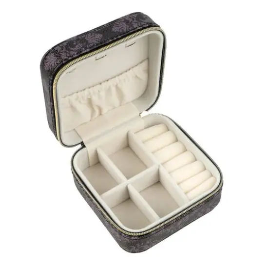 4" Purple & Black Damask Jewelry Organizer by Ashland&reg; {3}