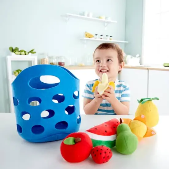 Hape Toddler Fruit Basket Kitchen Food Playset {5}