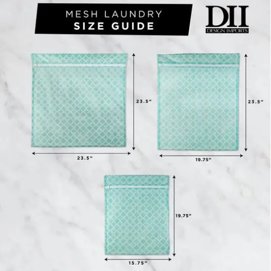DII&reg; Aqua Lattice Mesh Laundry Bags, Set G {6}