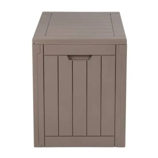 Honey Can Do 30gal. Brown Small Deck Outdoor Storage Box {10}