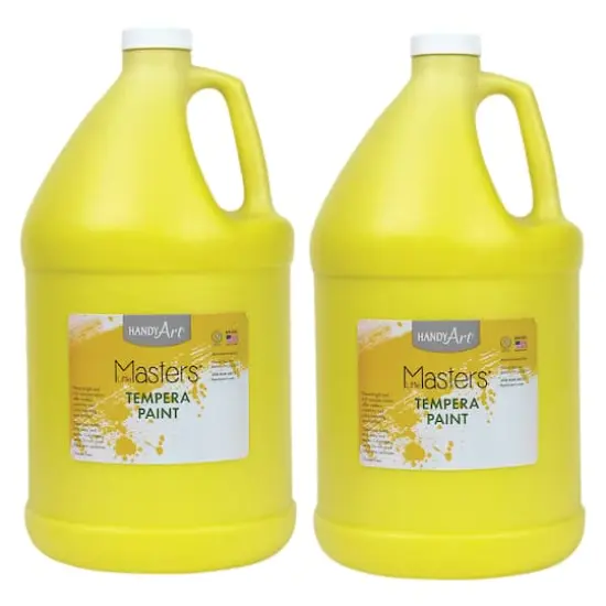 Handy Art&reg; Little Masters&reg; Tempera Paint Gallon, 2ct. Yellow {1}