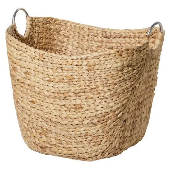 Large Brown Seagrass Contemporary Storage Basket {6}