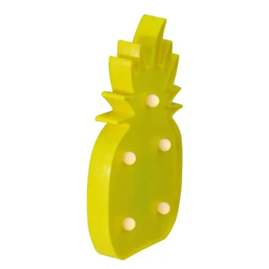 9.75" Yellow Pineapple LED Marquee Wall D&eacute;cor {5}