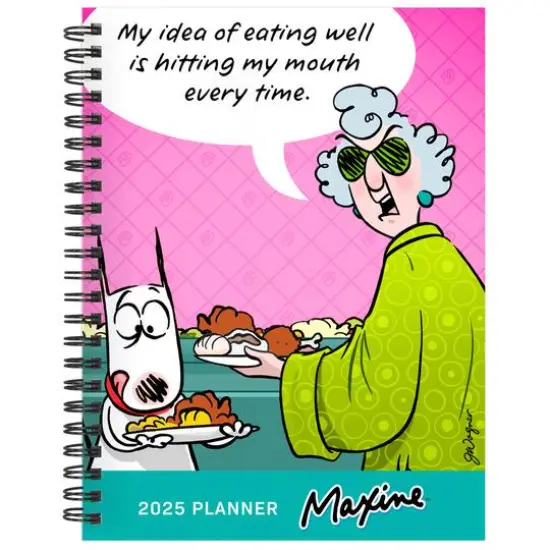 TF Publishing 2025 Medium Maxine Weekly Monthly Spiral Planner {1}