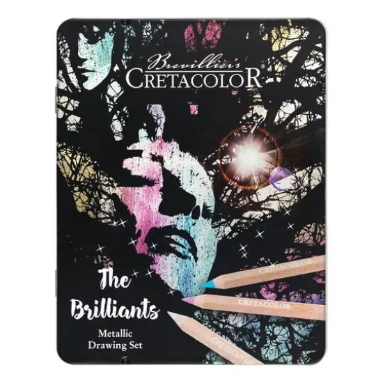 Cretacolor&reg; The Brilliant Metallic Colored Pencil Set {4}
