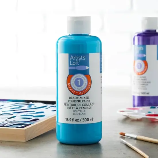 Acrylic Ready-Mixed Pouring Paint by Artist's Loft&trade; Light Blue {3}