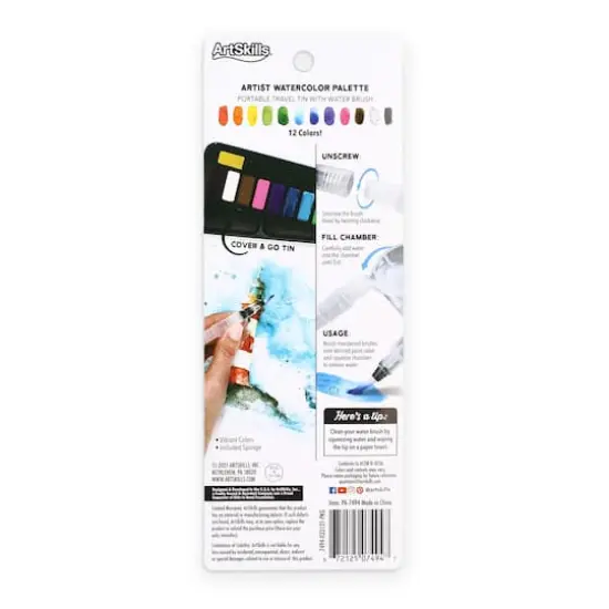 ArtSkills&reg; Watercolor Travel Set {3}