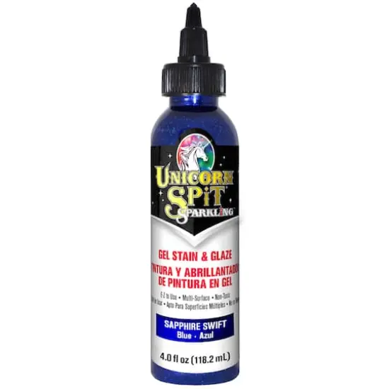Unicorn SPiT&reg; Sparkling Gel Stain & Glaze Sapphire Swift {1}