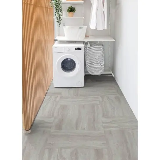 FloorPops Urban Beige Peel & Stick Floor Tiles {4}