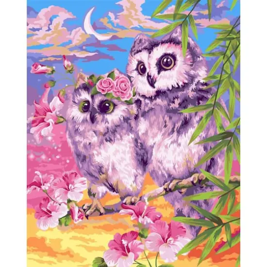Crafting Spark Tender Owls Painting by Numbers Kit {1}