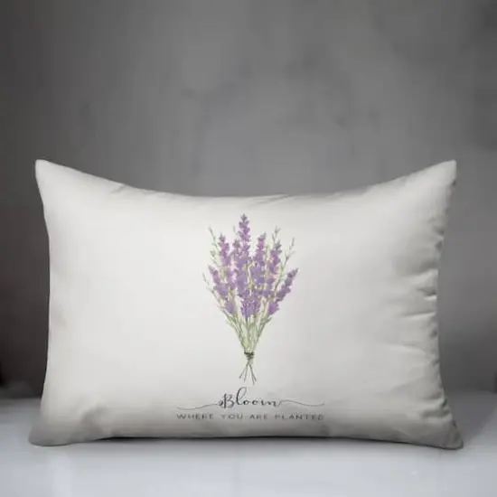 Bloom Where Planted 14" x 20" Throw Pillow {4}