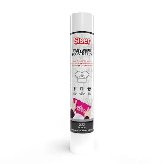 Siser&reg; EasyWeed&reg; EcoStretch&trade; Heat Transfer Vinyl White {1}
