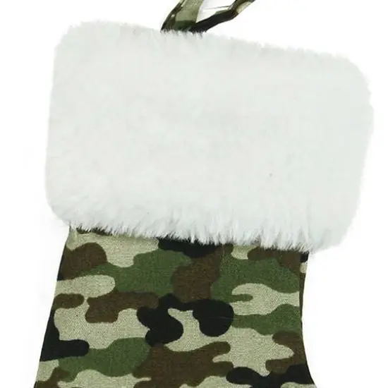 7" Camouflage Mini Christmas Stocking {4}