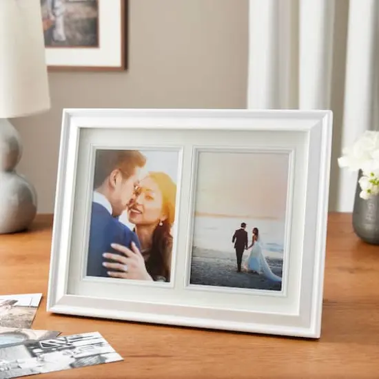 Expressions&trade; 2 Opening 5" x 7" White Collage Frame by Studio D&eacute;cor&reg; {3}