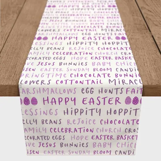 Easter Stuff Runner 16" x 72" Cotton Twill Runner {1}