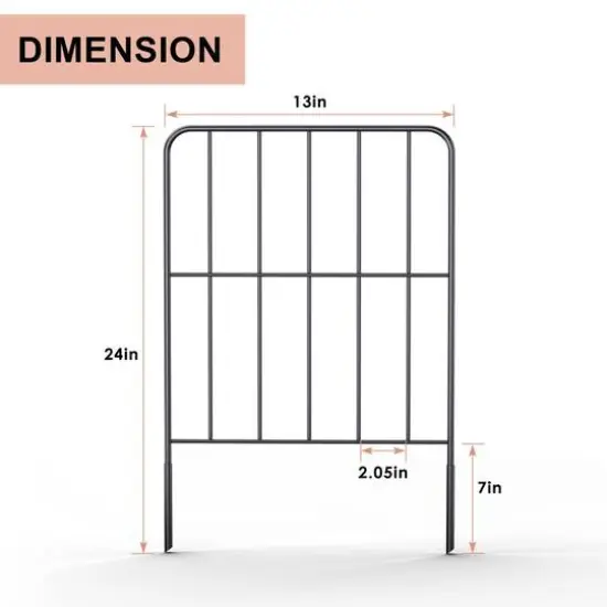 NEX&trade; Garden Fence with Rectangle Metal Wire, 25ct. {3}