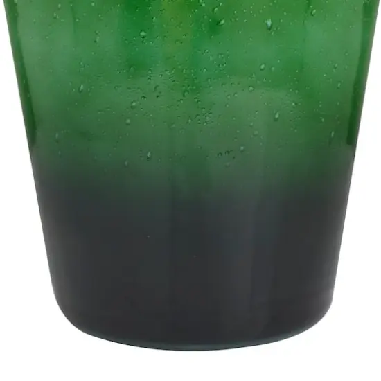 Green Glass Modern Vase, 21" x 12" x 12" {4}