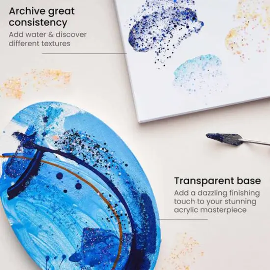 Arteza&reg; Chunky Glitter Acrylic Craft Paint Set {6}