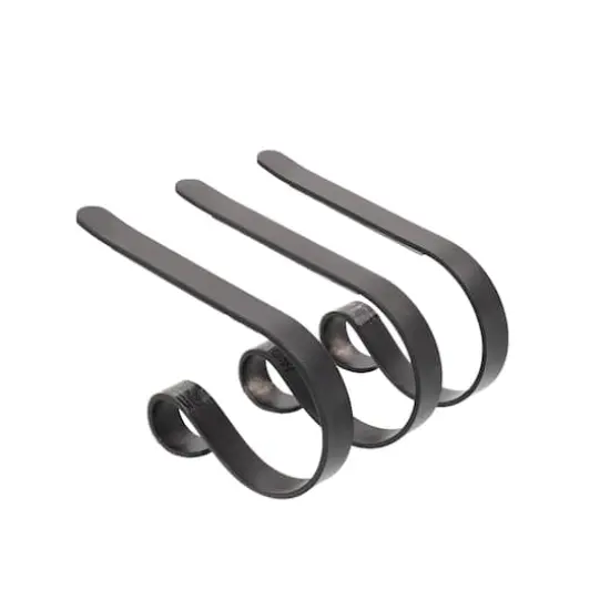 Original MantleClip&reg; Matte Black Stocking Holders, 3ct. {1}