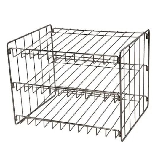 Kitchen Details 3-Tier Onyx Can Storage Organizer Rack {1}