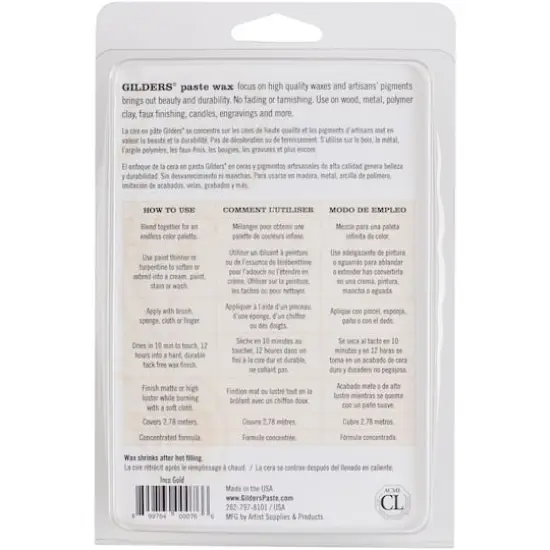 Gilders&reg; Baroque Art Paste Wax Inca Gold {3}