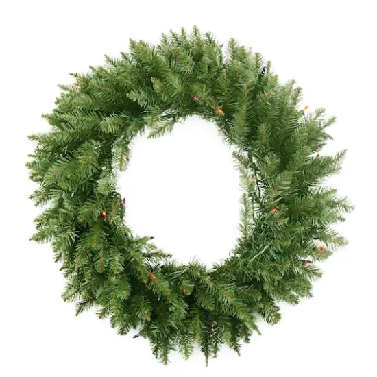 3ft. Pre-Lit Northern Pine Artificial Christmas Wreath {6}