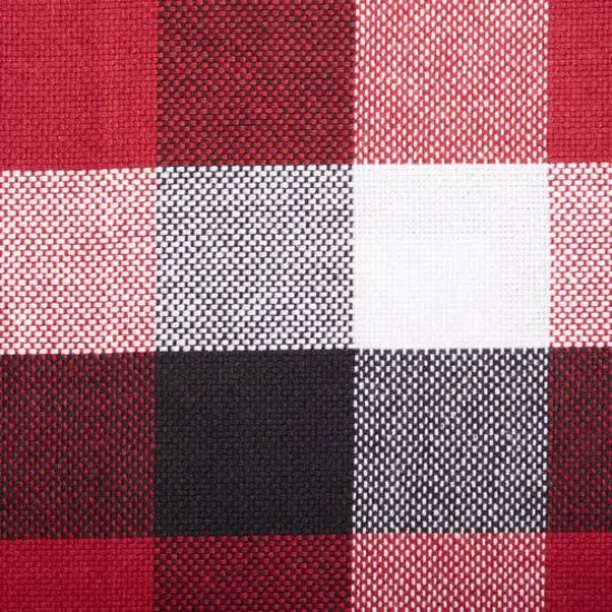 DII&reg; Tri-Color Check Dishcloths, 4ct. Cardinal Red {7}