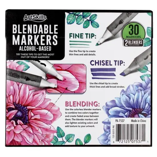 ArtSkills&reg; Chisel & Fine Dual-Tipped 30 Piece Marker Set {8}