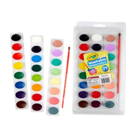 Crayola&reg; 24 Color Washable Watercolor Set {6}