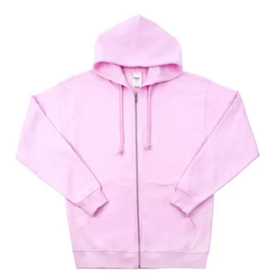 Unisex Adult Full Zip Hooded Sweatshirt by Make Market&reg; Light Pink {1}