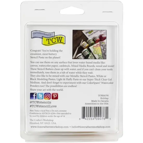 The Crafter's Workshop Holiday Stencil Butter Set {3}