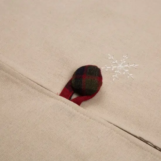 Glitzhome&reg; 48" Dachshund Fabric Christmas Tree Skirt {6}