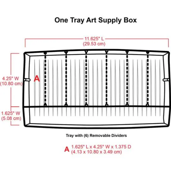 ArtBin 1 Tray Sketch Box, Black {7}
