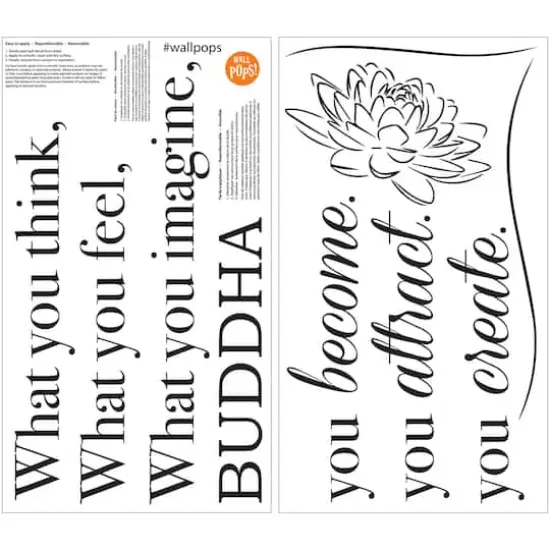 WallPops Become What You Think Wall Quote {3}