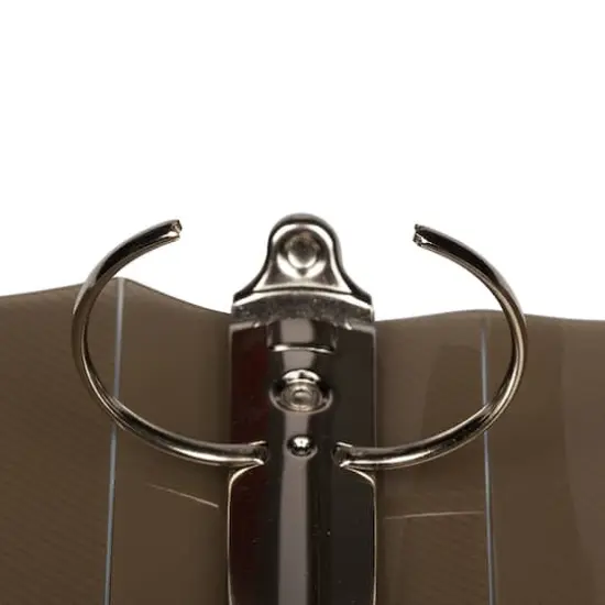 JAM Paper 2" Glass Twill Plastic 3-Ring Binder Smoke {5}